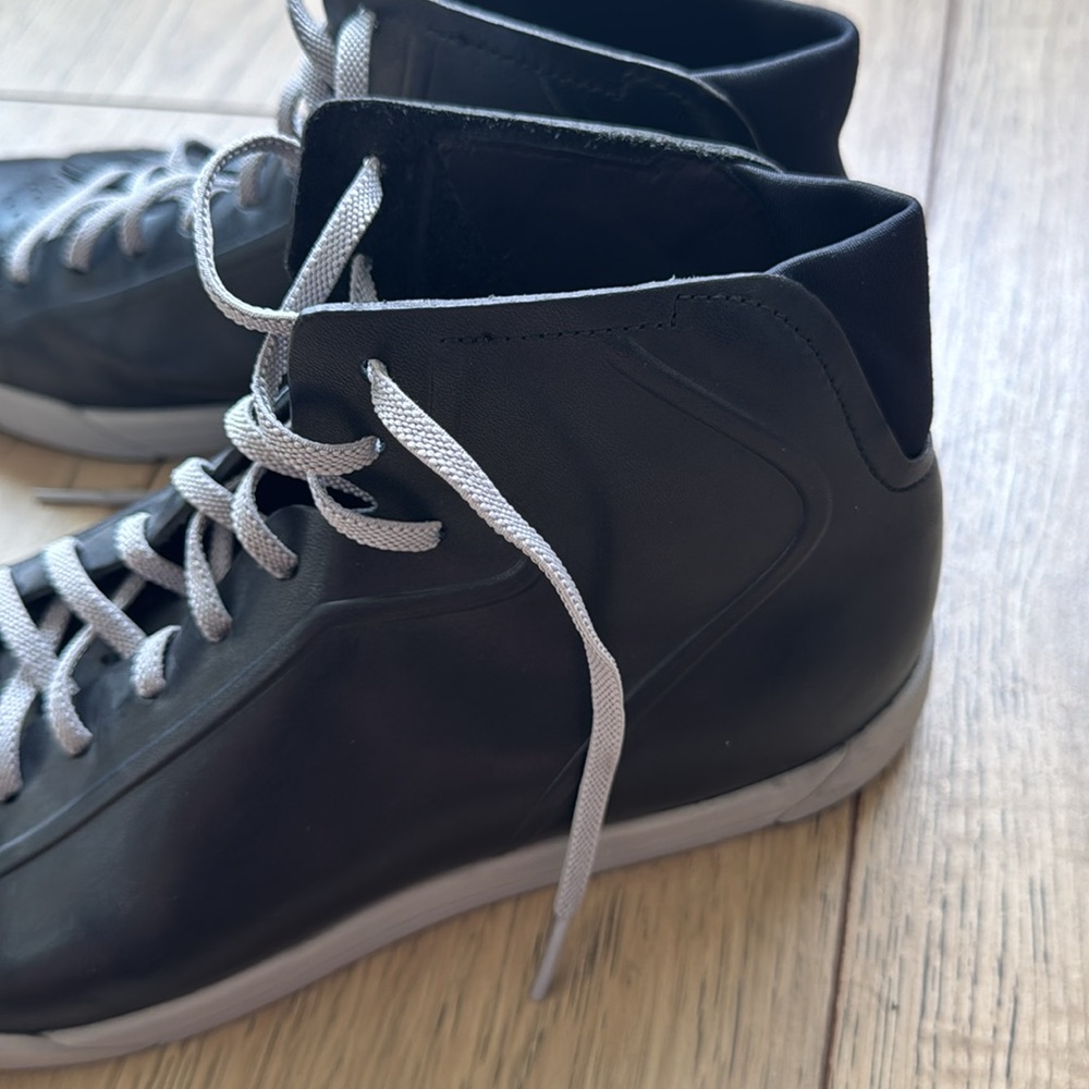 Cole Haan Nike Air Black and Gray High-Top Sneakers Men’s Size 10 - Picture 3 of 9